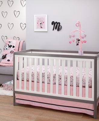 minnie mouse hello gorgeous crib bedding set