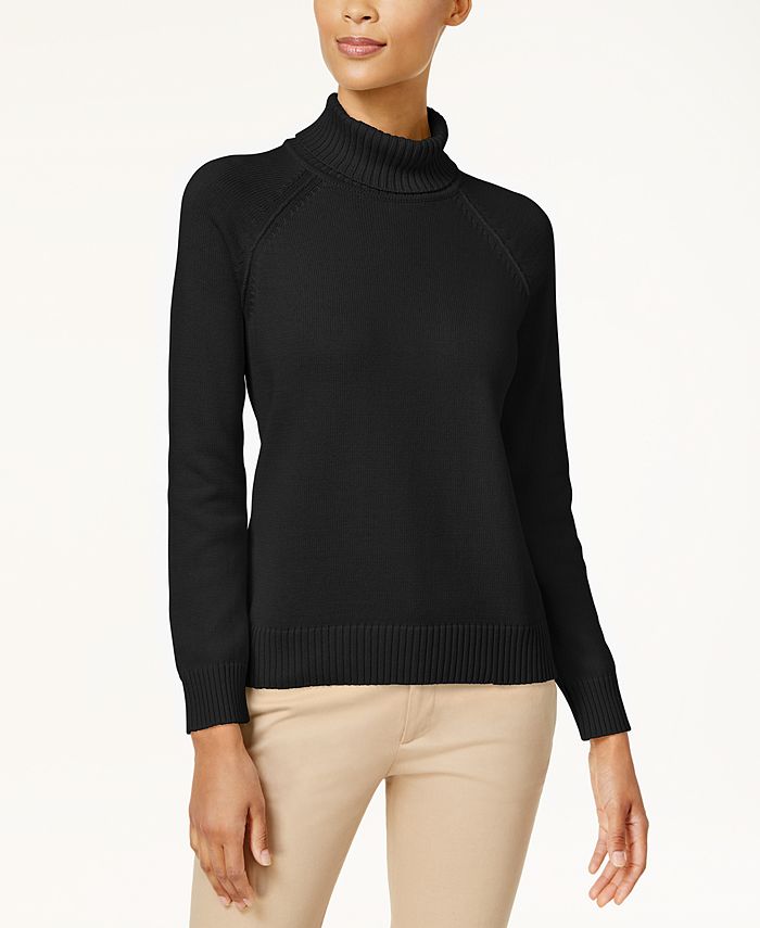 Macy's black discount turtleneck sweater