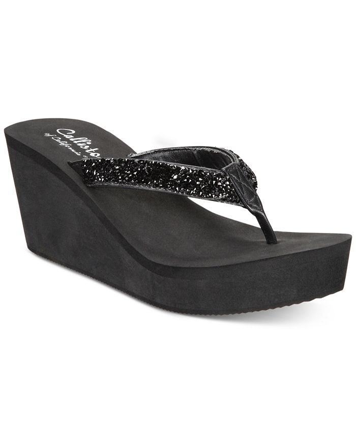 Callisto Hayden Thong Platform Wedge Sandals - Macy's