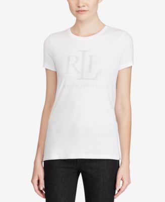 Lauren Ralph Lauren Studded Jersey T-Shirt - Macy's