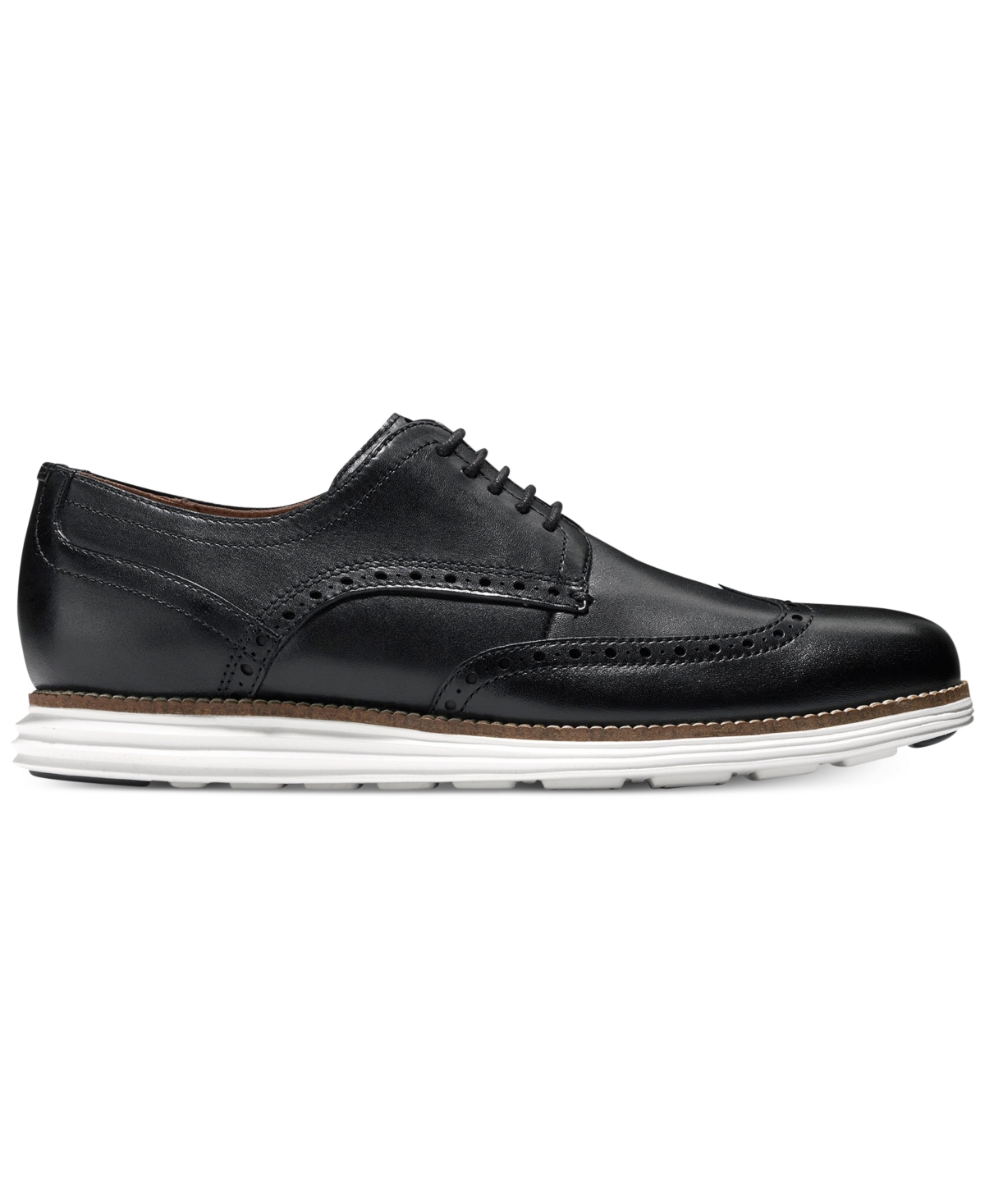 Cole Haan Men's Original Grand Leather Wingtip Oxfords In Black,white