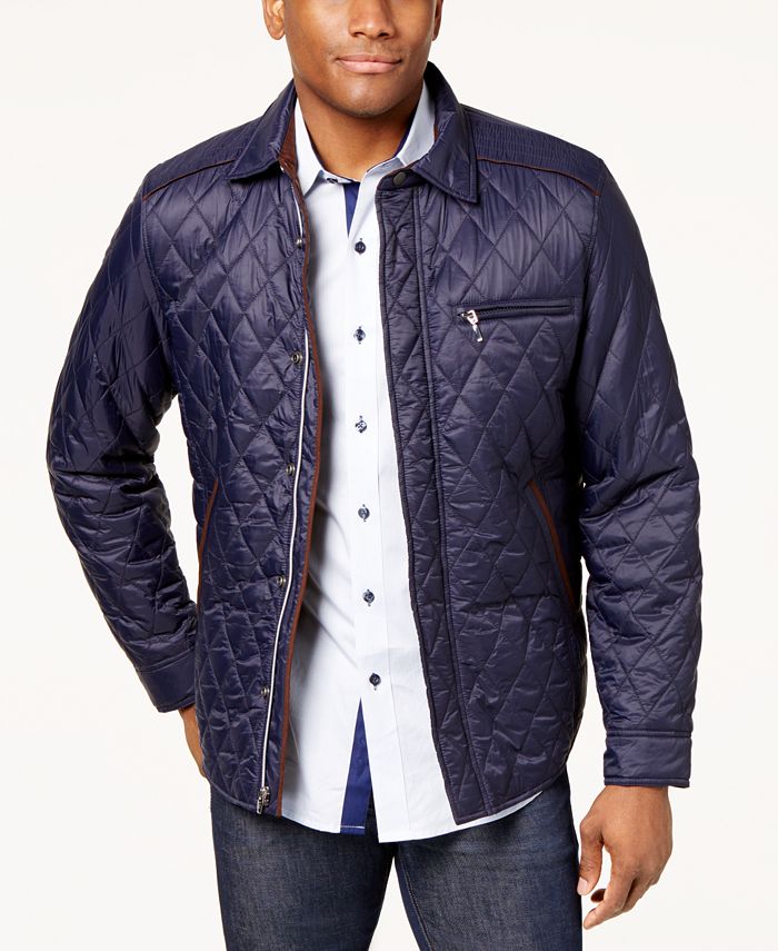 Tasso Elba Men's Quilted Jacket, Created for Macy's - Macy's