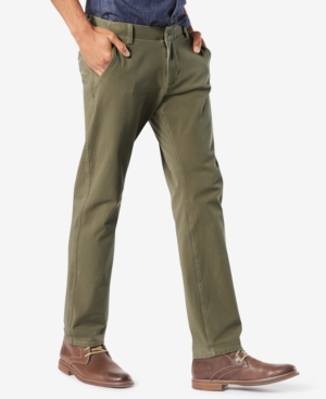 mode Overleven tijdschrift Dockers Men's Alpha Smart 360 Flex Slim Tapered Fit Khaki Stretch Pants In  Olive | ModeSens