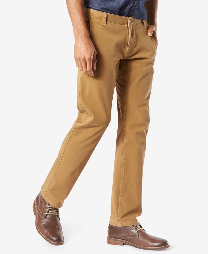 Dockers Men’s Alpha Smart 360 Flex Slim Tapered Fit Khaki Stretch Pants ...