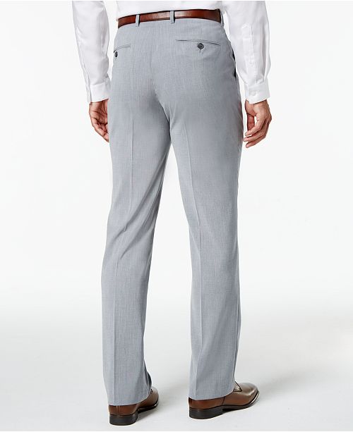 Inc International Concepts I N C Men S Light Grey Suit Pants