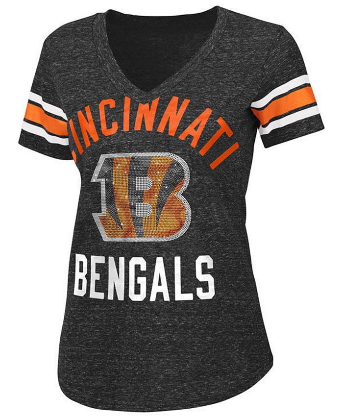 G III Sports Women s Cincinnati Bengals Big Game Rhinestone T