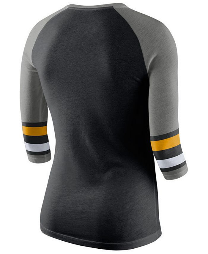 Nike Women's Missouri Tigers Team Stripe Logo Raglan T-Shirt - Macy's