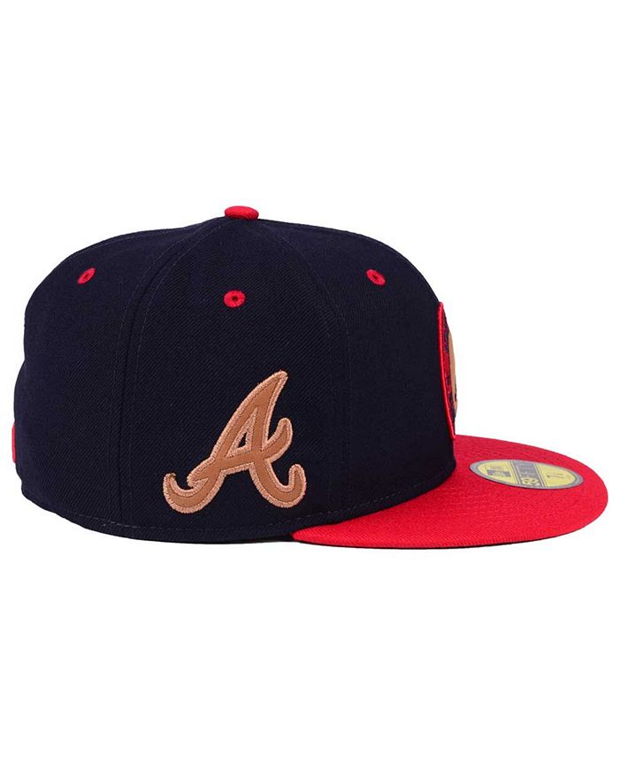 New Era Atlanta Braves X Wilson Circle Patch 59FIFTY Fitted Cap - Macy's