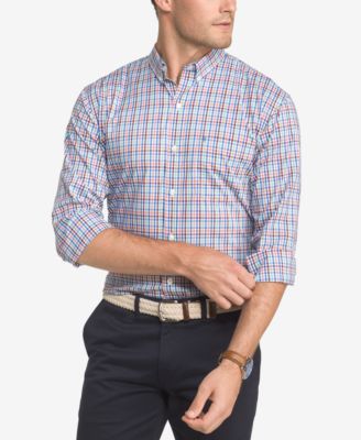 IZOD Men's Classic-Fit Plaid Shirt 