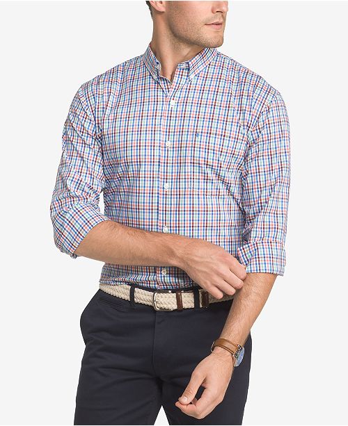 IZOD Men's ClassicFit Plaid Shirt & Reviews Casual ButtonDown