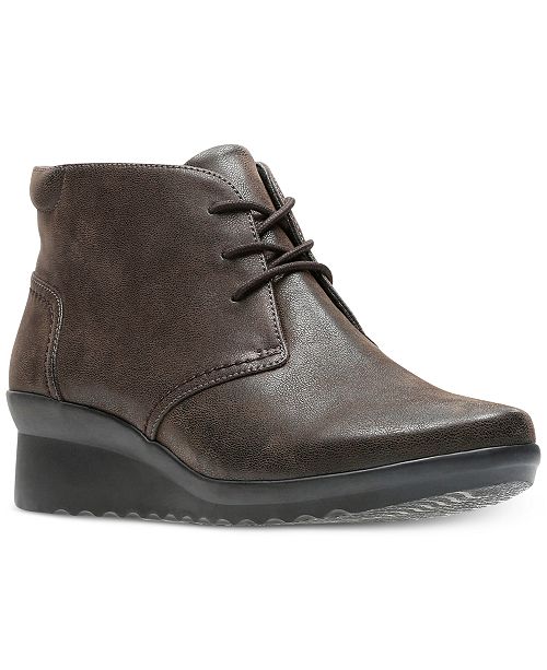 Clarks Women's Cloudsteppers™ Caddell Hop Wedge Booties & Reviews ...