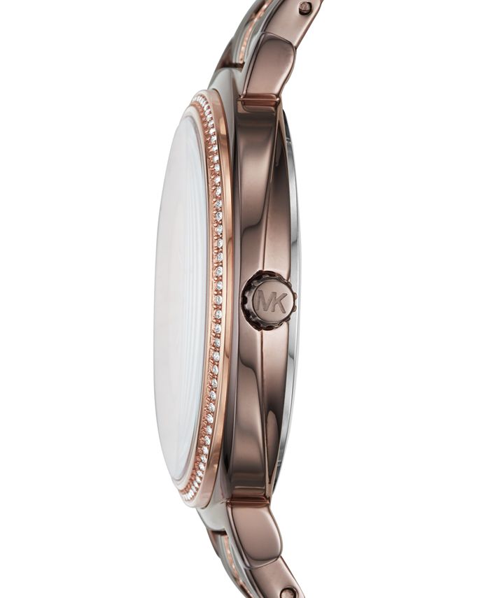Michael Kors Women's Cinthia Sable Stainless Steel Bracelet Watch 33mm ...