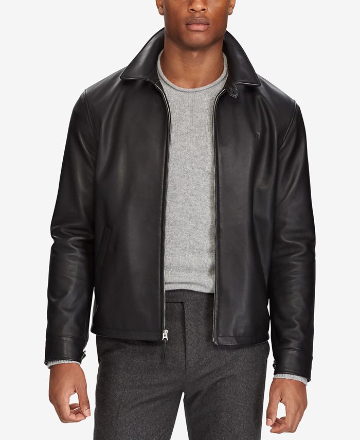 Polo Ralph Lauren Men's Leather Jacket - Polo Black