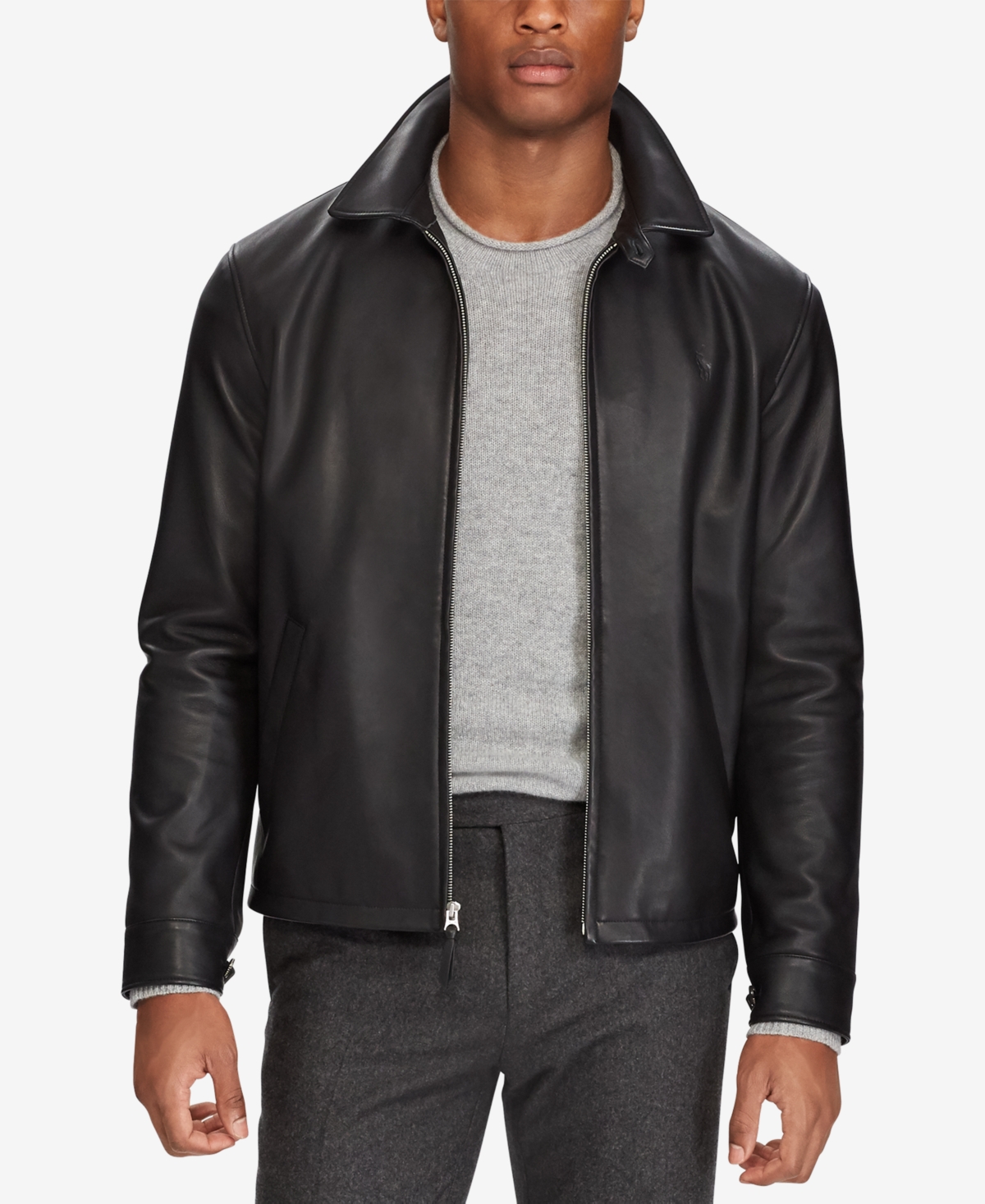Men's Leather Jacket - Bison Brown