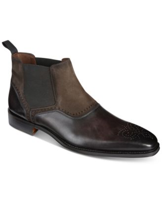 Massimo Emporio - Men's  Mixed Media Chelsea Boots
