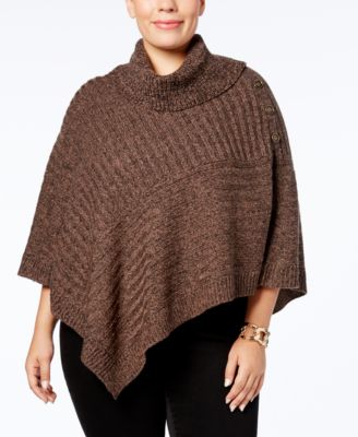 macys poncho sweater