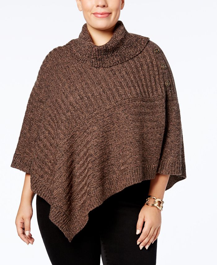 Karen scott poncho best sale sweater