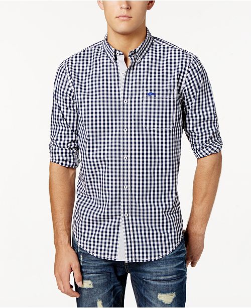 American Rag Men S Long Sleeve Checked Shirt Created For Macy S