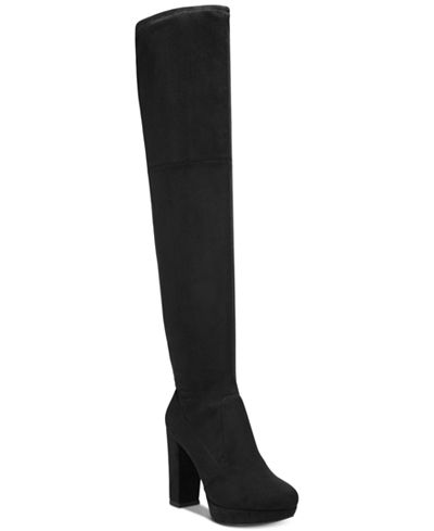 Bar III Night Platform Over-The-Knee Boots, Created for Macy's - Boots ...