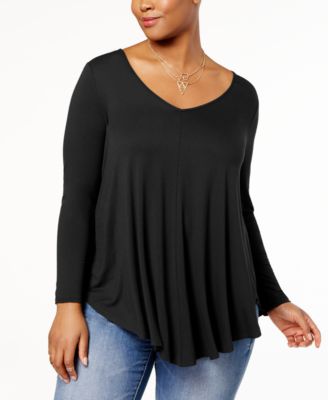 Soprano - Trendy Plus Size Swing Top