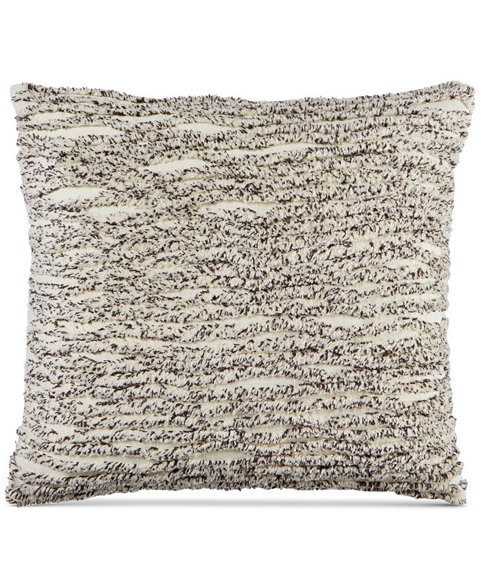 Martha Stewart Collection Cotton Tufted Chenille Stripe 20'' Square