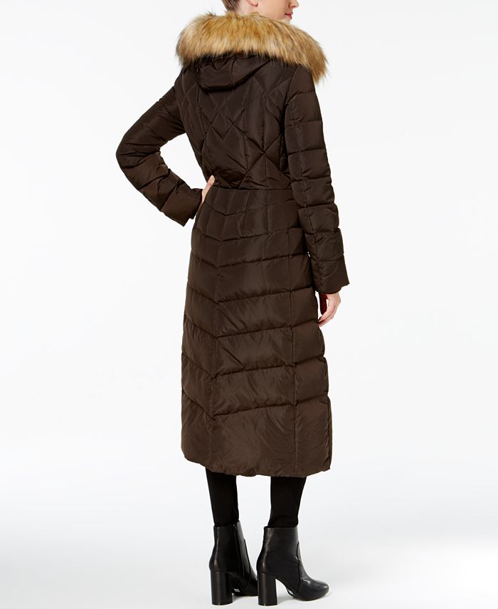 Jones New York FauxFurTrim Down Maxi Coat Macy's
