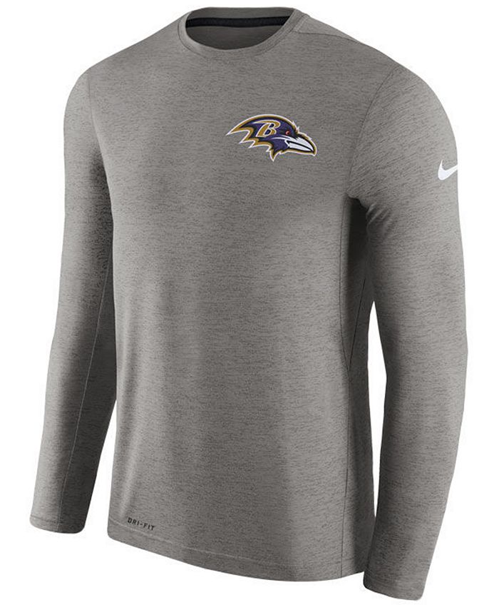 Nike Men's Baltimore Ravens Coaches Long Sleeve T-Shirt & Reviews ...