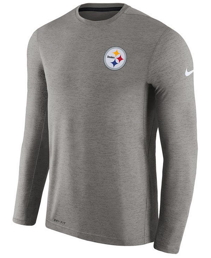 Nike Men's Pittsburgh Steelers Coaches Long Sleeve T-Shirt & Reviews ...