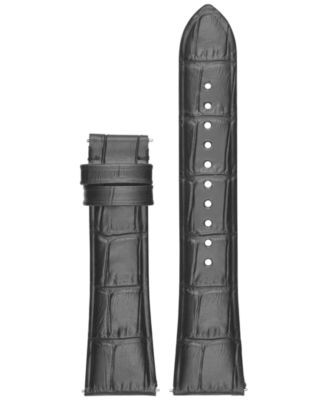 Emporio Armani - Connected Black Leather Smart Watch Strap
