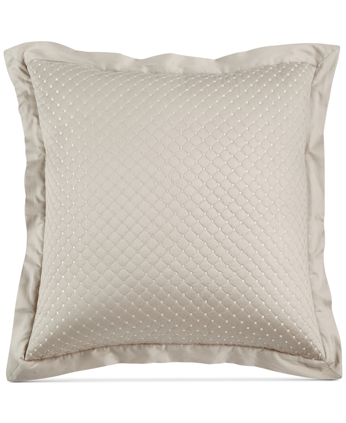 Damask Quilted Cotton Sham, European, Created for Macy's - Pistachio (Light Green)