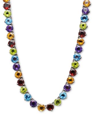 Amethyst Necklace (30 ct. t.w.) in Sterling Silver (Also Available in Peridot, Blue Topaz, Garnet & Multi-Stone)