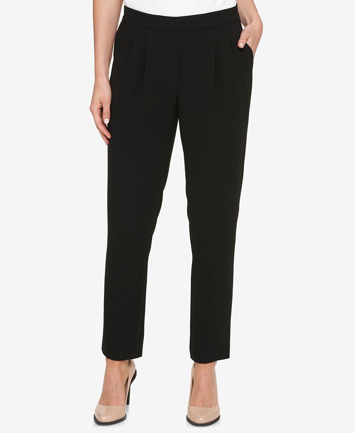 DKNY Pull-On Ankle Pants - Macy's