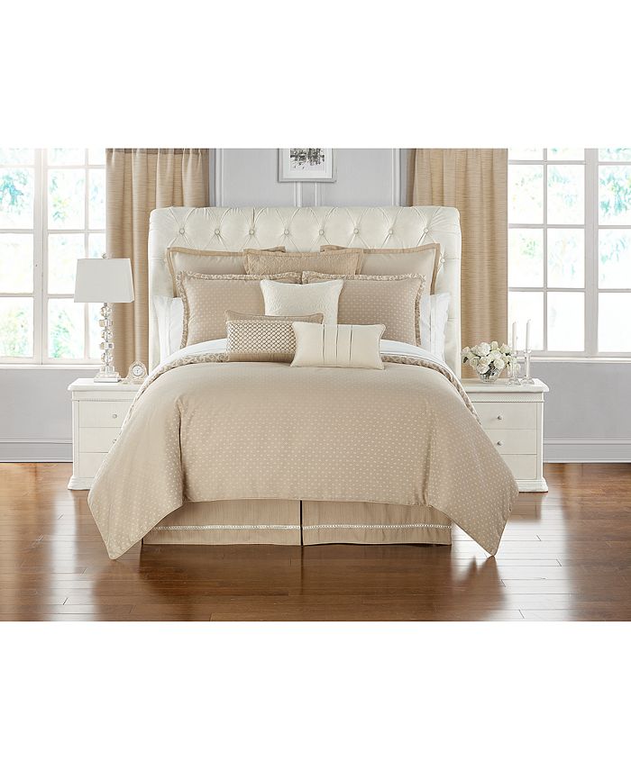 Waterford Charlize Reversible 3-Pc. Gold King Comforter Set - Macy's