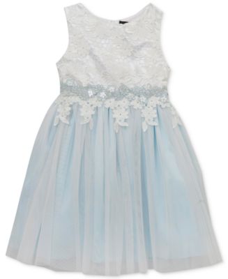 Rare Editions Lace Mesh Ballerina Dress, Toddler Girls (2T-5T), Created ...