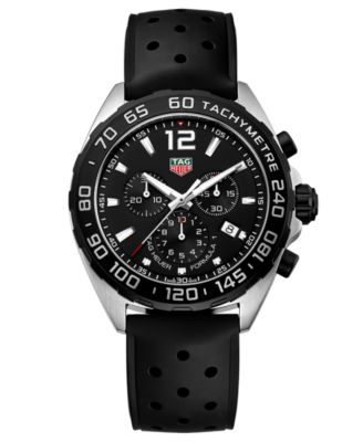 formula 1 chronograph black dial men's watch