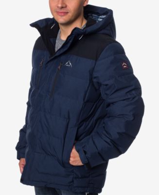 Parka Hfx Quilted Jacket Halifax HFX Men's Colorblocked Hooded Ski