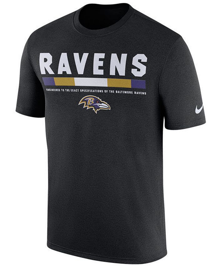 Nike Men's Baltimore Ravens Legend Staff T-Shirt - Macy's