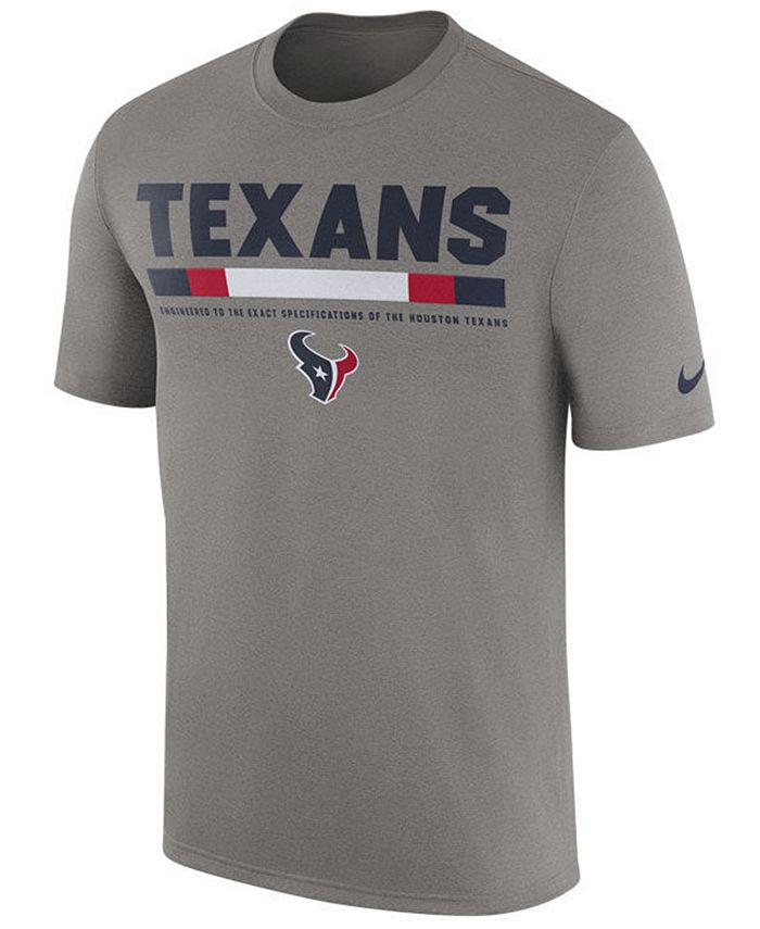 Nike Men's Houston Texans Legend Staff T-Shirt - Macy's