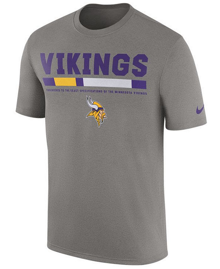 Nike Men's Minnesota Vikings Legend Staff T-Shirt - Macy's