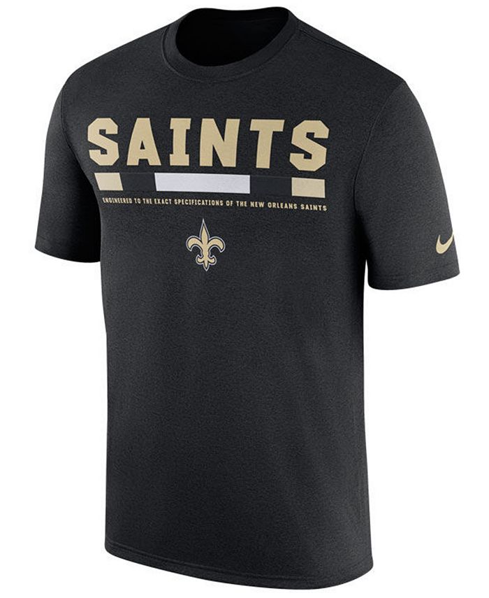 Nike Men's New Orleans Saints Legend Staff T-Shirt - Macy's