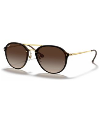 ray ban round double bridge white