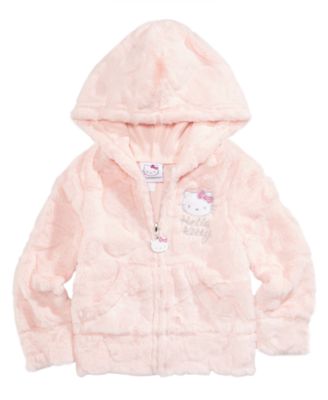 Hello Kitty - Faux-Fur Zip-Up Hoodie, Baby Girls (0-24 months)