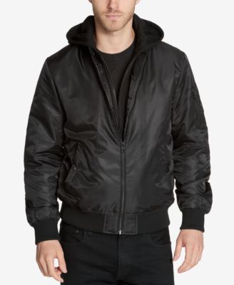 guess men's jacket with hood