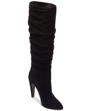 STEVE MADDEN Women'S Carrie Slouchy Boots in White Leather | ModeSens