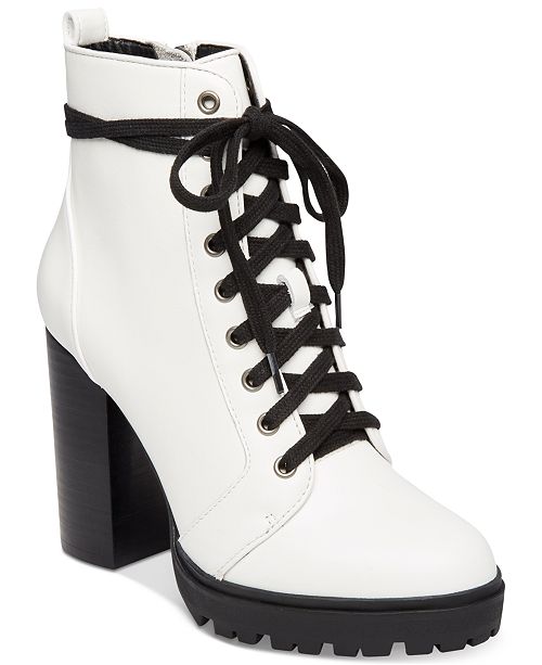 Steve Madden Women's Laurie Platform Lace-Up Booties & Reviews - Boots ...