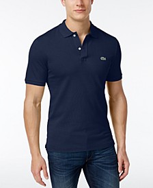 Men's Slim Fit Short Sleeve Ribbed Polo Shirt