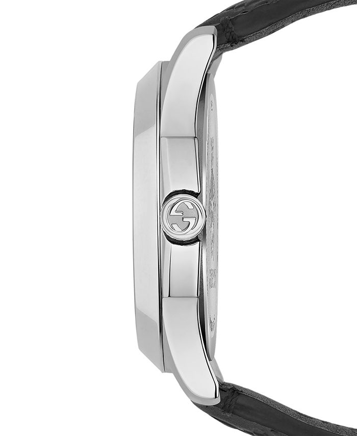 Gucci Unisex Swiss GTimeless Black Gucci Leather Strap Watch 38mm Macy's