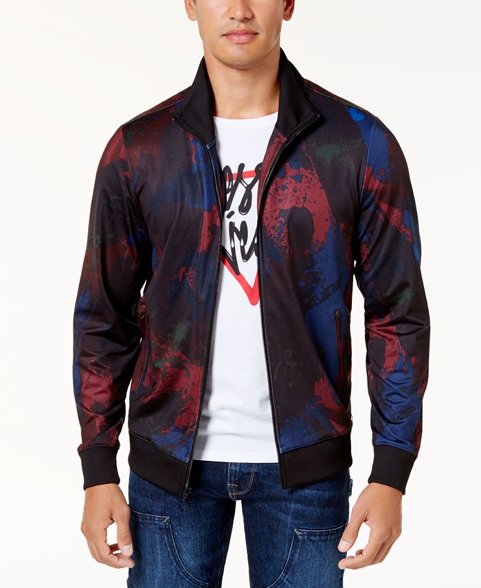 GUESS Men's PaintSplatter Jacket & Reviews Coats & Jackets Men Macy's