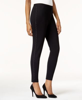 Style & Co - Petite Embellished-Side Leggings