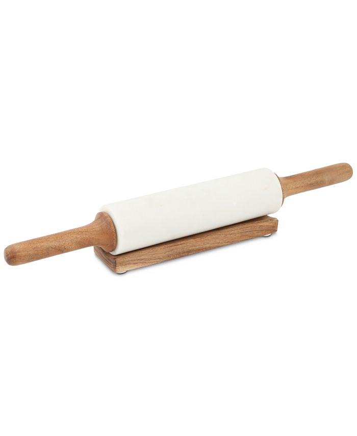 Thirstystone White Marble Rolling Pin & Stand Macy's